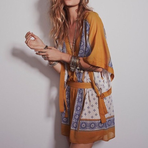 Free People Dresses & Skirts - Free People Chiffon Kimono Dress